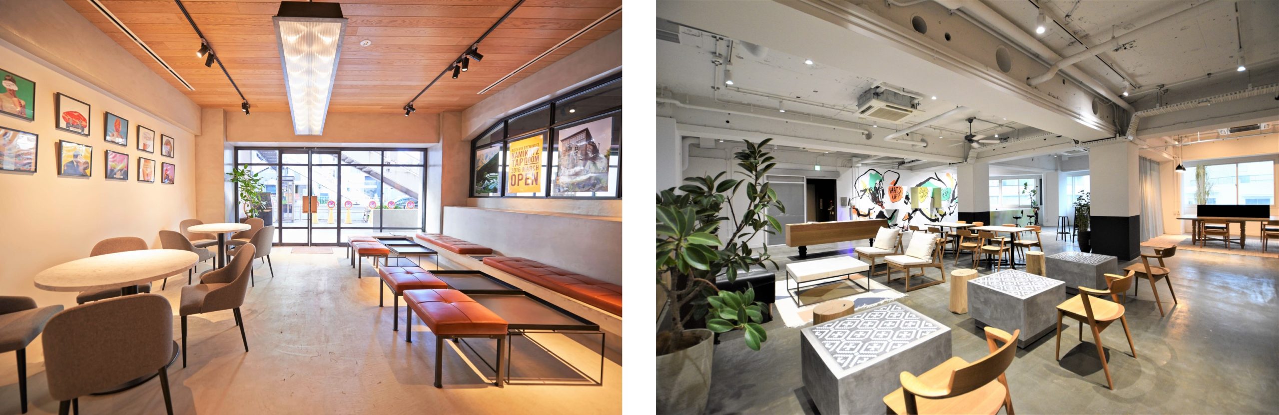 ▲THE WORKERS＆COラウンジ／▲PORTAL POINT SHIBUYAラウンジ