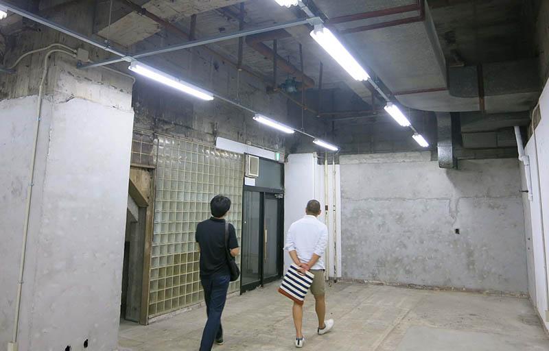 東麻布「THE WORKERS & CO」のリノベーション前の地下