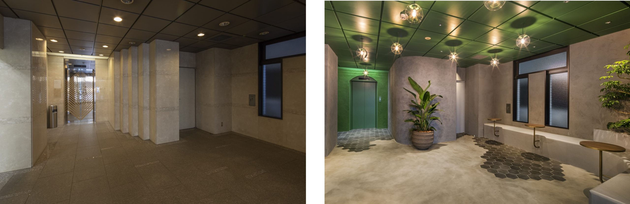 ▲Entrance Hall　Before After