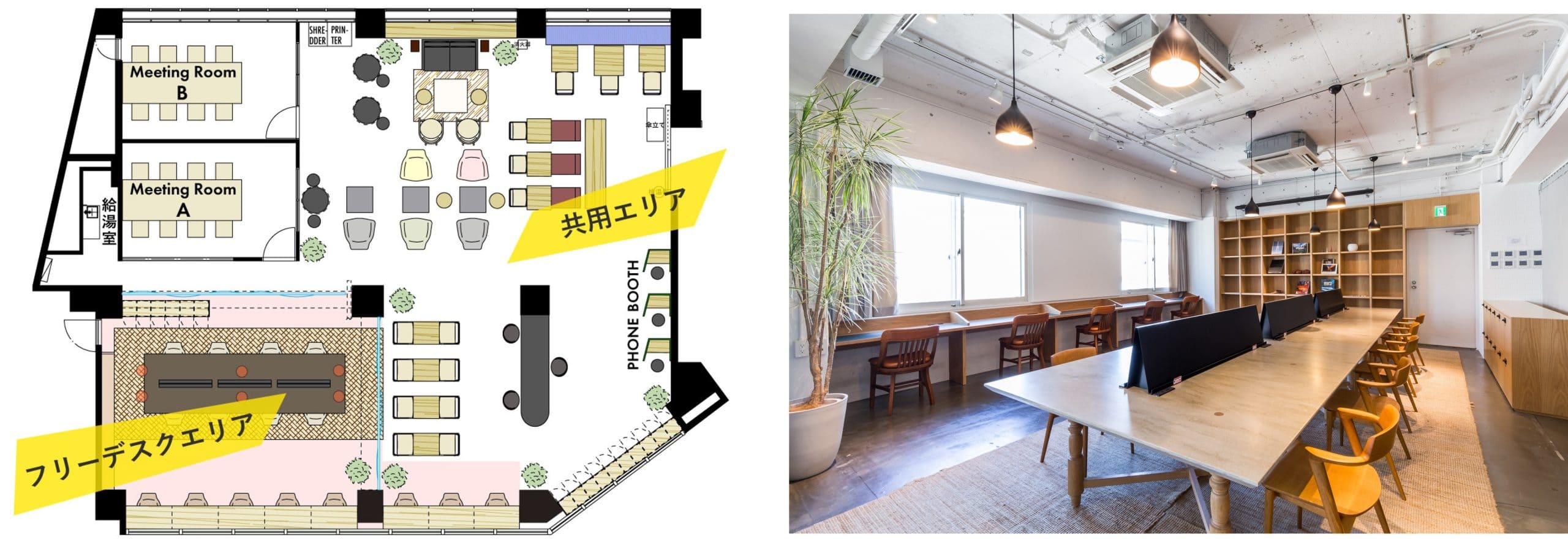 ▲ハイブリッド型運用例（ポータルポイント渋谷）
