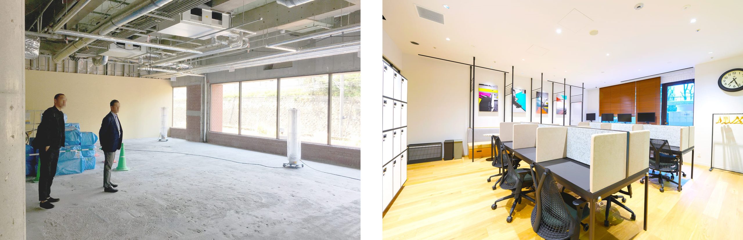 ▲FREE DESK　Before/After